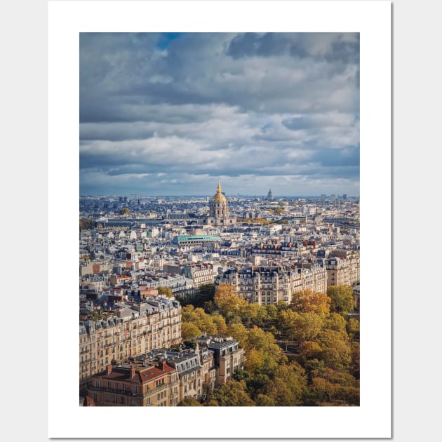 Autumn parisian cityscape Wall Art by psychoshadow